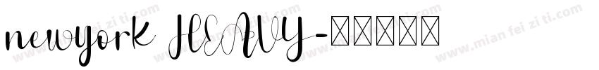 newyork HEAVY字体转换